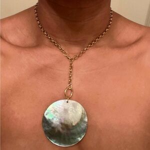 468. Abalone She’ll Pendant Necklace